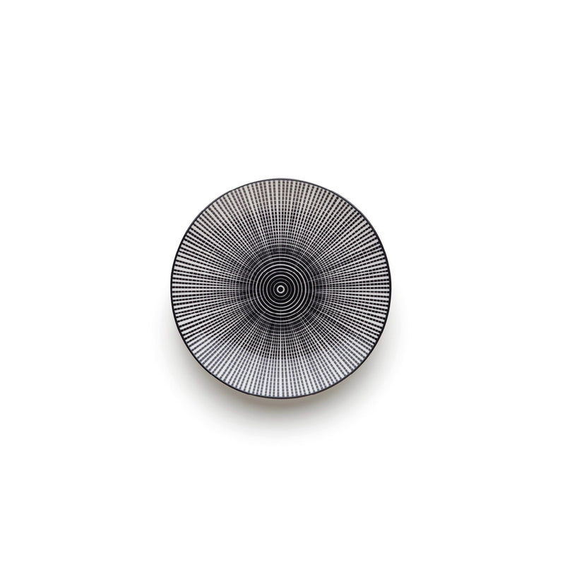 Service De Table 24 Pièces En Porcelaine Avec Relief - Blanc/Noir