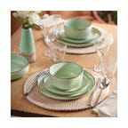 Service De Table 24 Pièces - Vert Clair