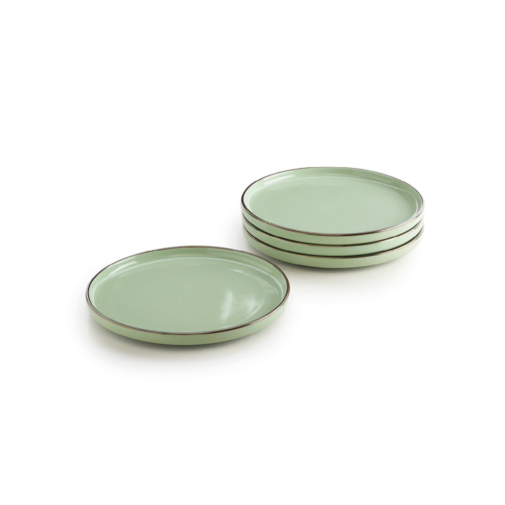 Set of 4 Plates - Light Green