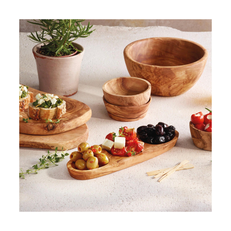 Plat À Trois Pièces - Bois D'Olivier