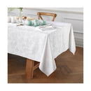 Nappe Tissé Jacquard Fleurette - Blanc