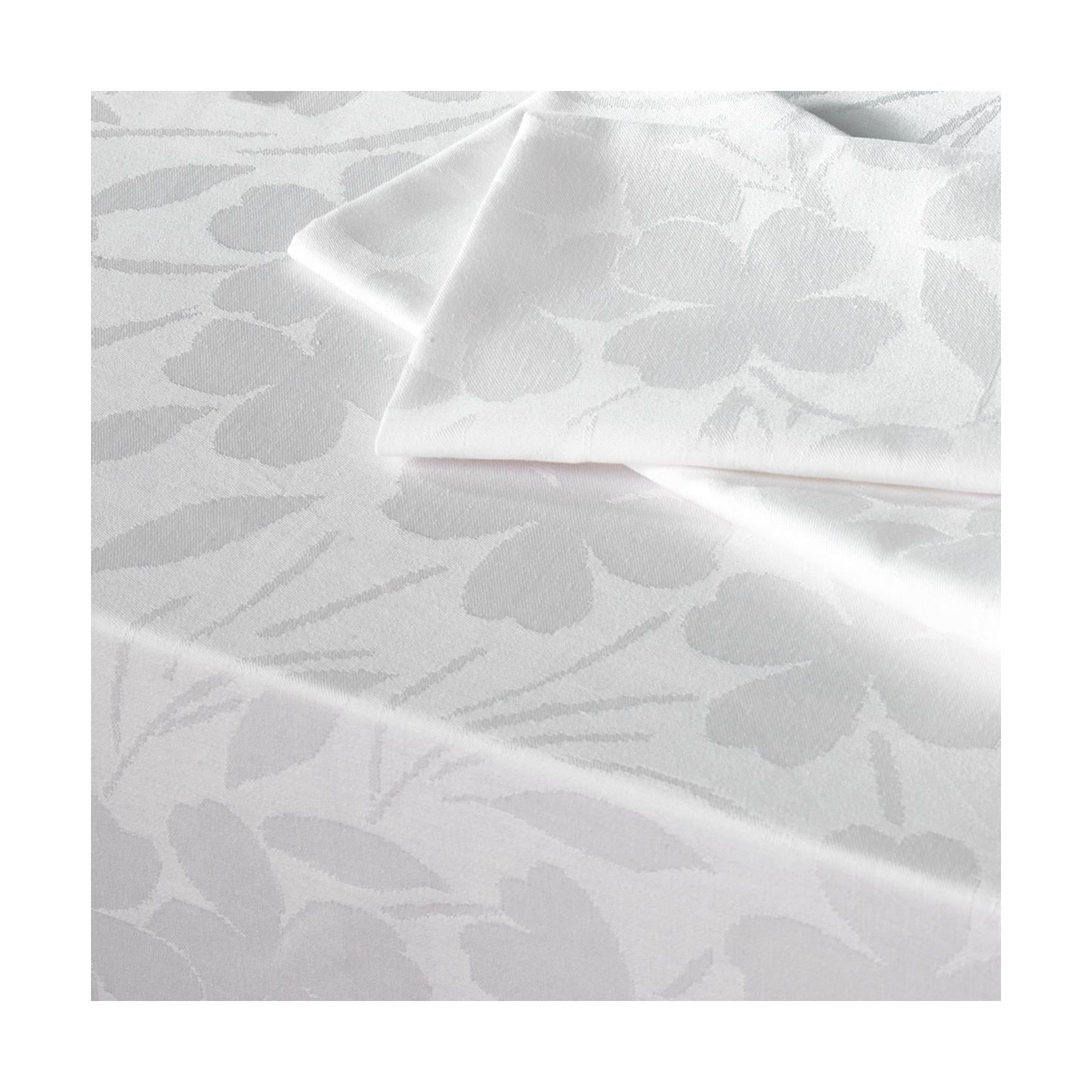 Mantel Tejido Jacquard Fleurette - Blanco