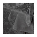 Nappe Tissé Jacquard Fleurette - Gris Foncé