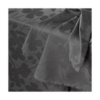 Nappe Tissé Jacquard Fleurette - Gris Foncé