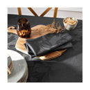 Set De 4 Serviettes Tissé Jacquard Fleurette - Gris Foncé