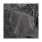 Set De 4 Servilletas Tejido Jacquard Fleurette - Gris Oscuro