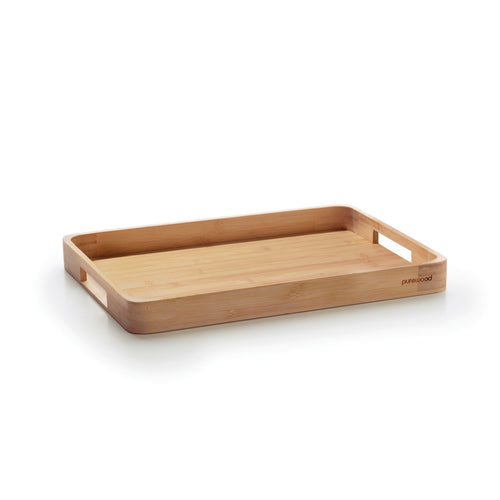 Plateau De Service Avec Deux Poignées - Bambou - Bois