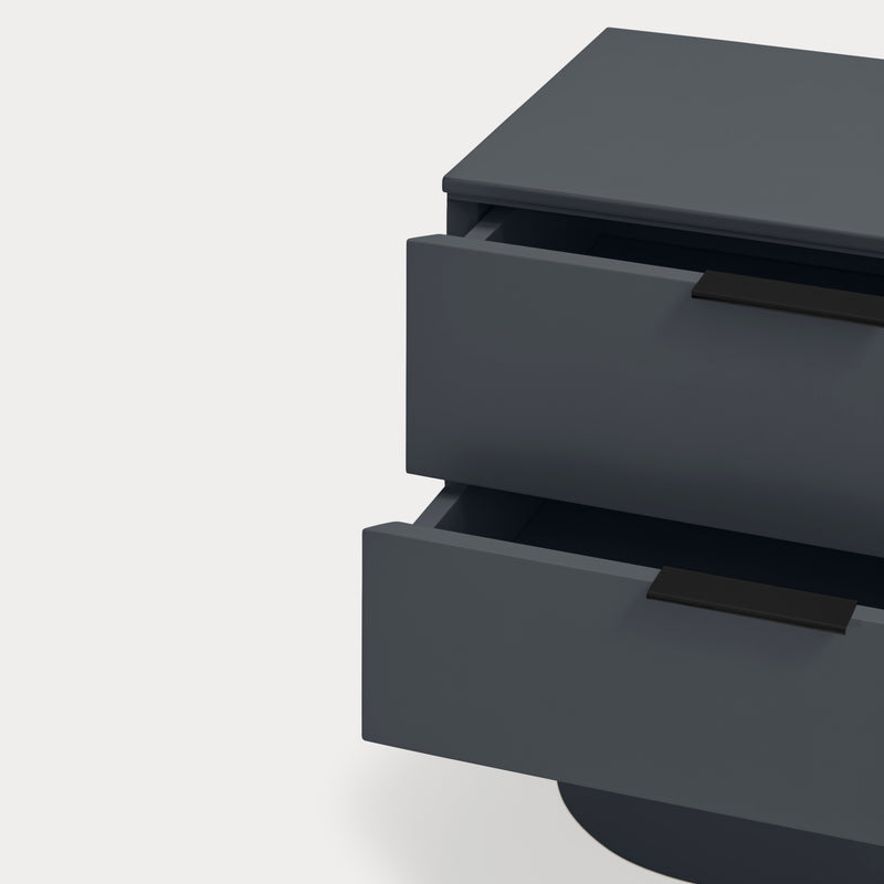 Totem - Table De Chevet - Gris Anthracite