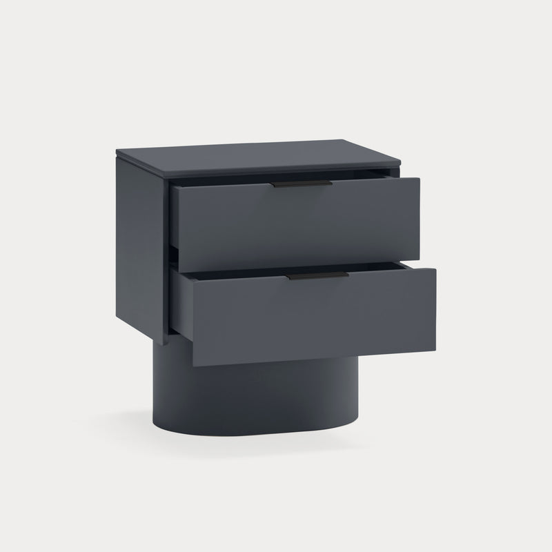 Totem - Table De Chevet - Gris Anthracite