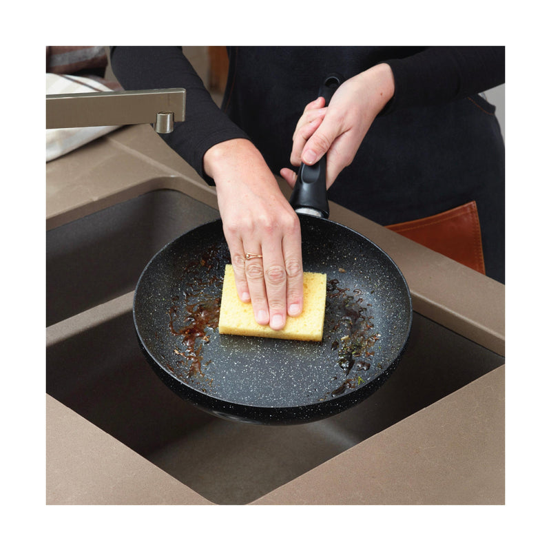 Wok Aluminium Avec Couvercle - Noir