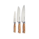 Set De 3 Couteaux - Brun