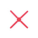 Dessous De Plat Pliable - Rouge