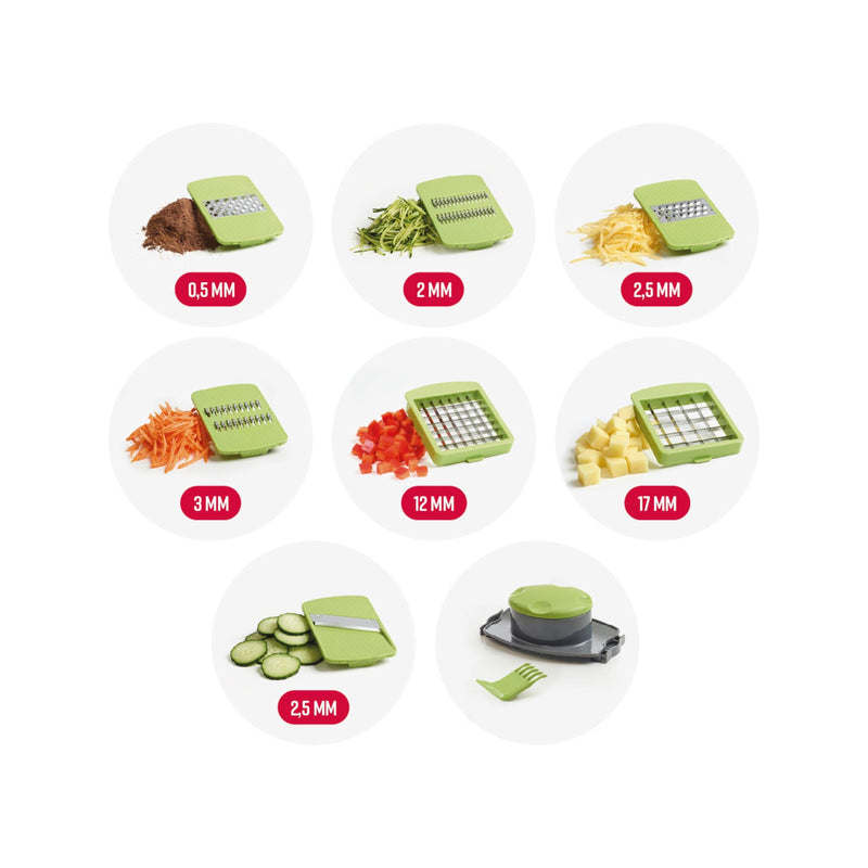 Mandoline Multifonctions - Vert/Gris