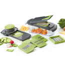 Mandoline Multifonctionnelle Avec Récipient - Vert / Gris