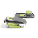 Mandoline Multifonctionnelle Avec Récipient - Vert / Gris