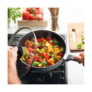 Sauteuse Avec Poignée En Bakélite + Couvercle - Noir