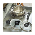 Batería De Cocina 4 Piezas En Acero Inoxidable