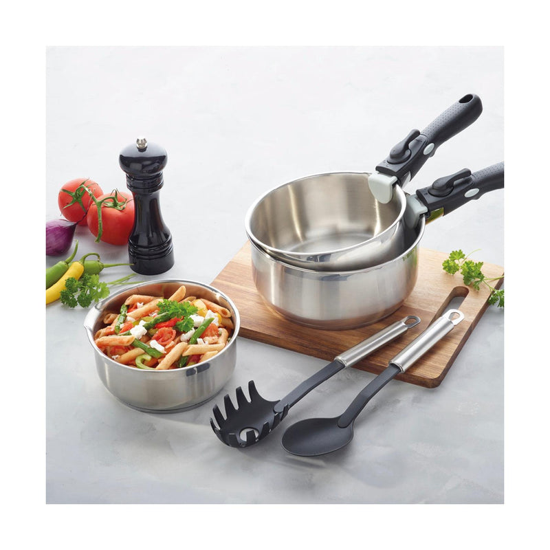 Batterie De Cuisine 4 Pièces En Acier Inoxydable