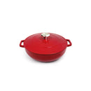 Sauteuse En Fonte D'Acier Ronde - Rouge