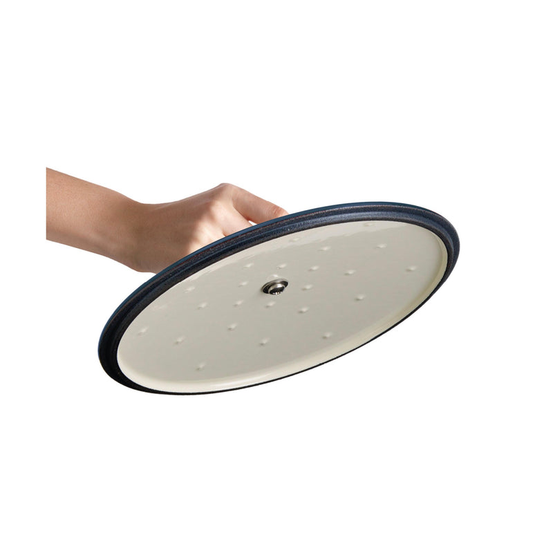 Sauteuse En Fonte D'Acier Ronde - Bleu