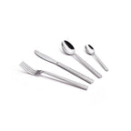 Bestickset 24 delar med hamrat handtag - Rostfritt stål med blank finish