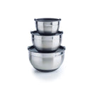 Set De 3 Bols À Mélanger En Acier Inoxydable - Argenté