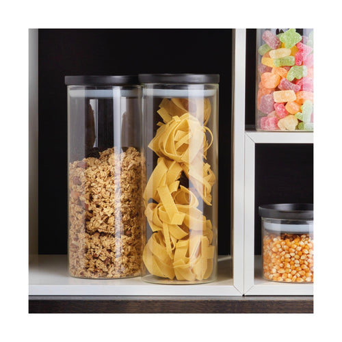 Set De 2 Boîtes En Verre Avec Couvercles En Plastique - Vert