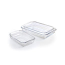 Set De 3 Plats À Four En Verre