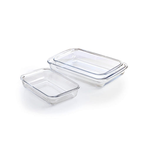 Set De 3 Plats À Four En Verre