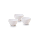 Set De 3 Petits Bols - Mélamine - Blanc