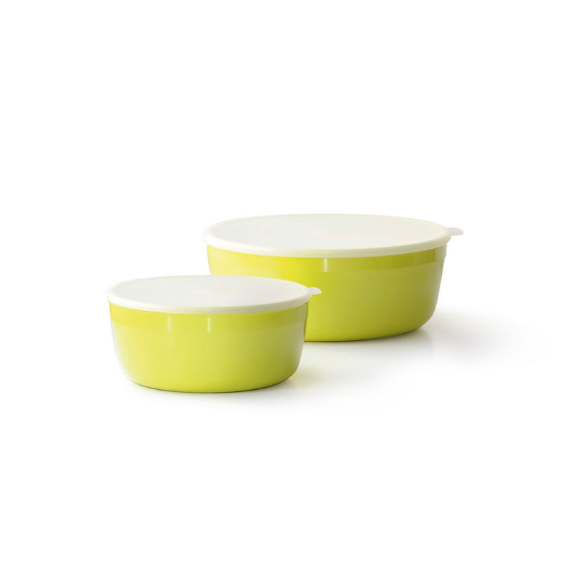 Set De 2 Boîtes De Conservation Avec Couvercle - Vert Citron