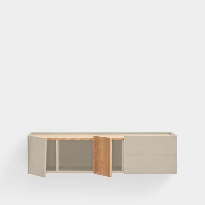 Otto - Console Murale - Sable & Chêne