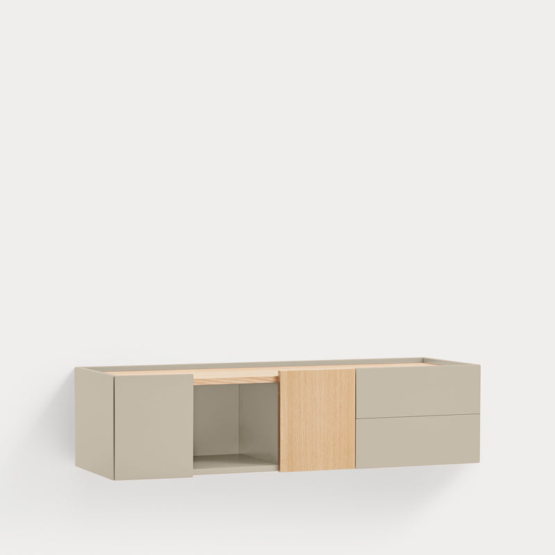 Otto - Console Murale - Sable & Chêne