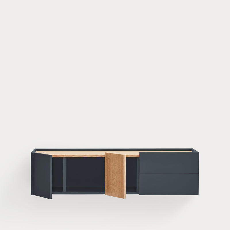 Otto - Console Murale - Gris Anthracite