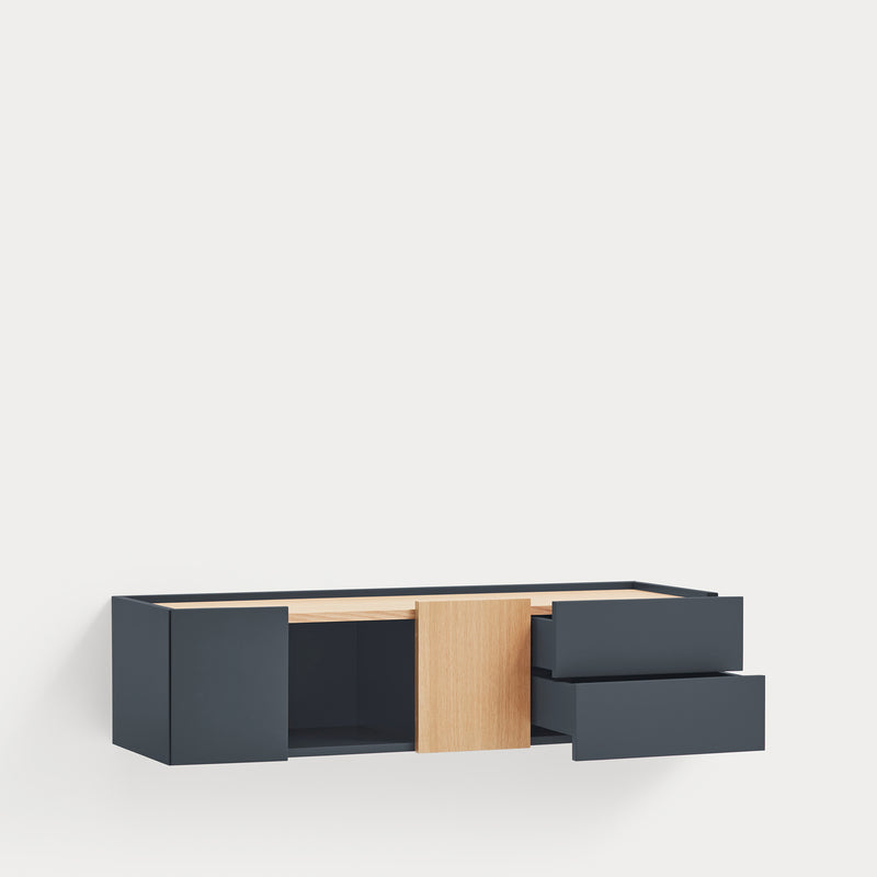 Otto - Console Murale - Gris Anthracite
