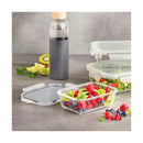 Set De 5 Boîtes En Verre Avec Couvercles Hermétiques