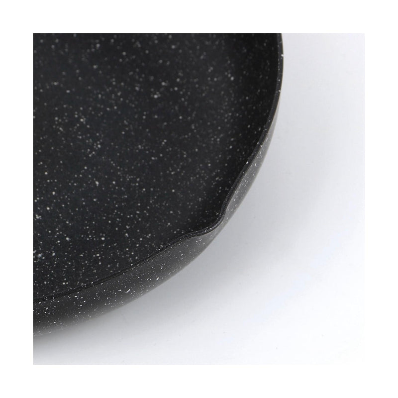 Wok Avec Couvercle En Aluminium Granite - Noir