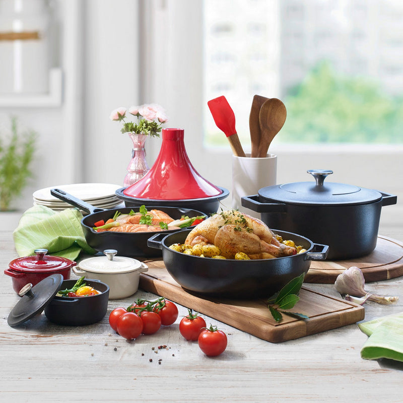 Cocotte Ronde Avec Couvercle - Noir