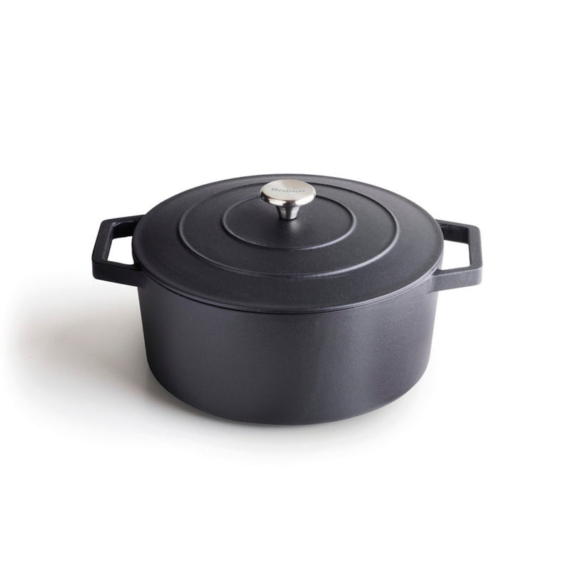 Cocotte Ronde Avec Couvercle - Noir