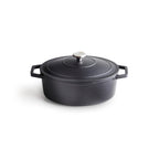 Cocotte Ovale En Fonte - Noir