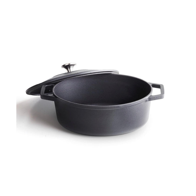 Cocotte Ovale En Fonte - Noir