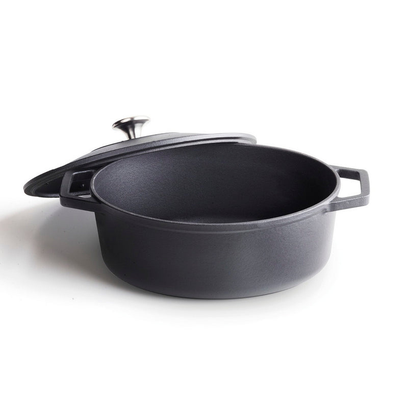 Cocotte Ovale Avec Couvercle - Noir