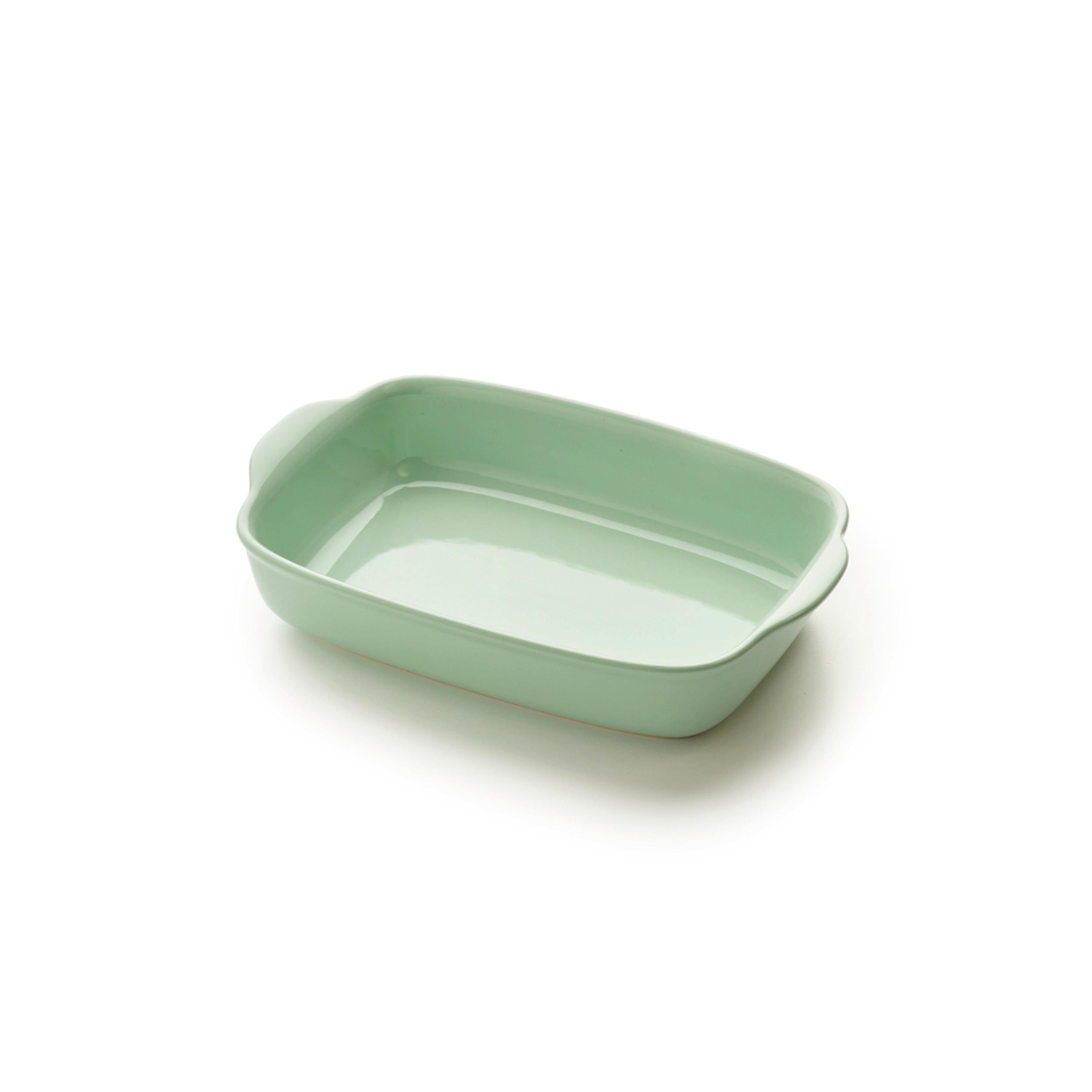 Set De 3 Fuentes Para Horno En Cerámica - Verde Pastel