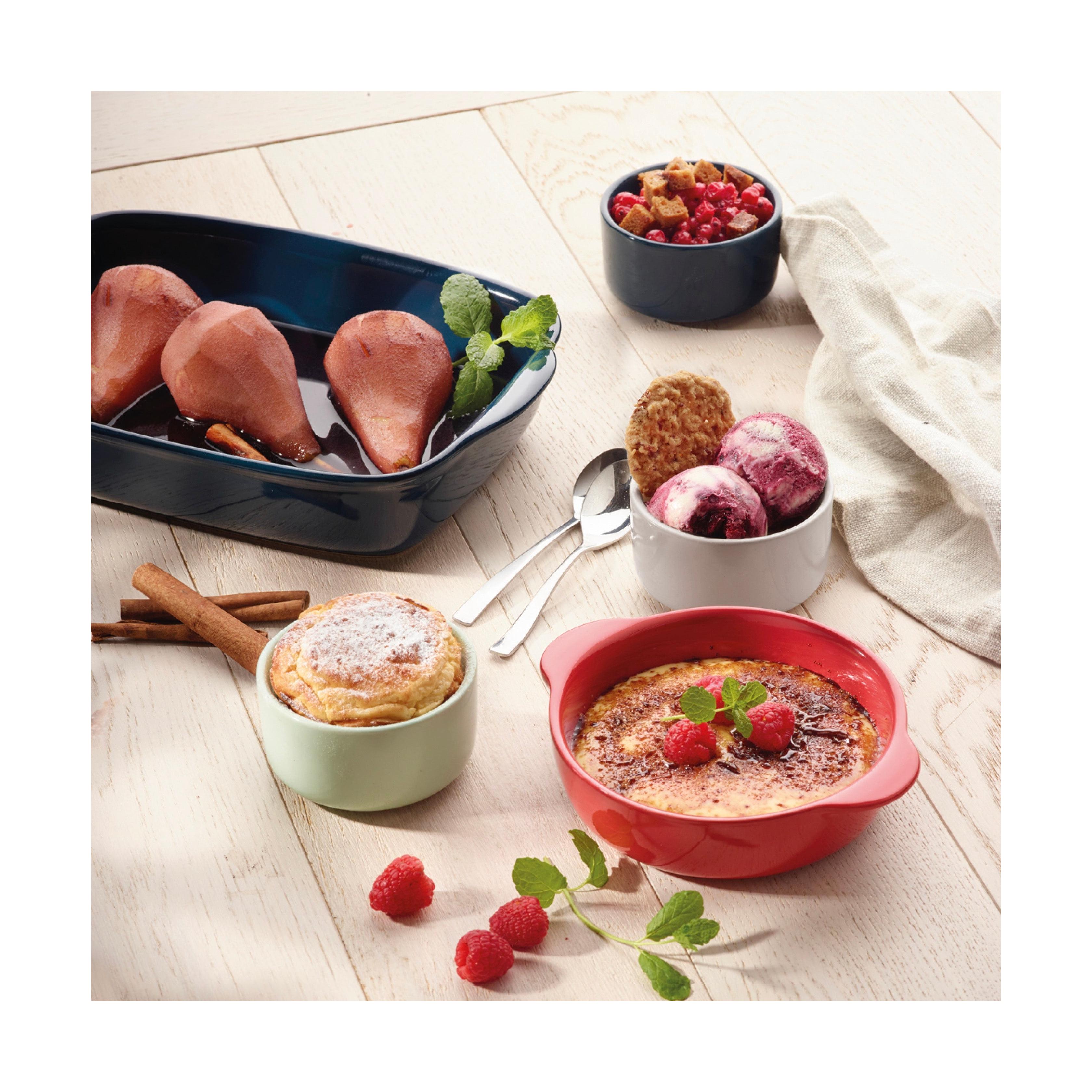 Set De 3 Fuentes Para Horno En Cerámica - Verde Pastel
