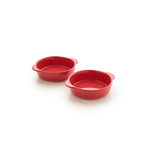 Set De 2 Plats À Crème Brûlée - Rouge