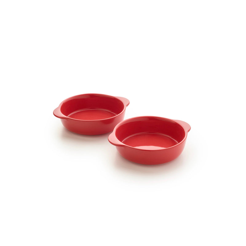 Set De 2 Plats À Crème Brûlée - Rouge