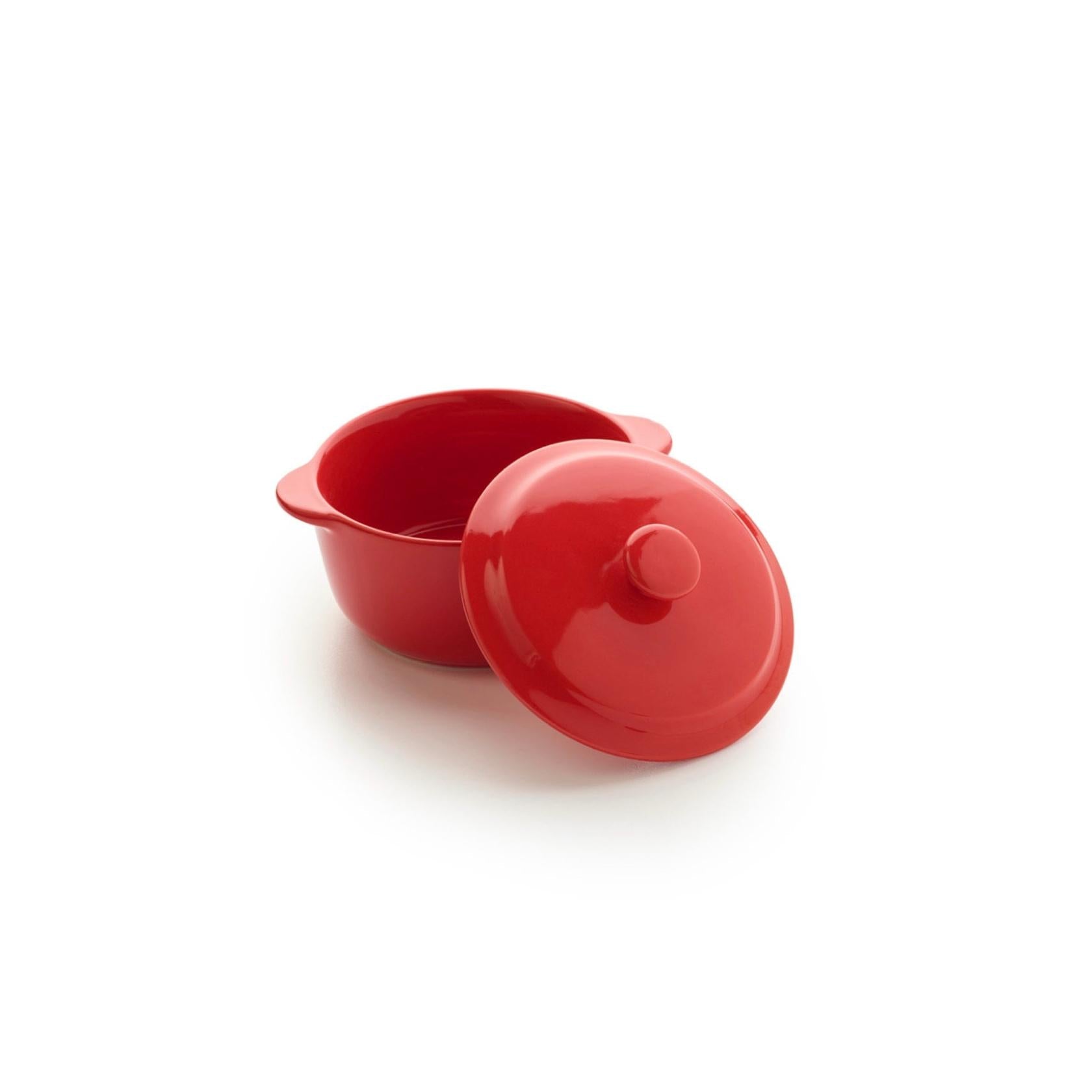 Set De 4 Mini-Casseroles Rondes - Rouge