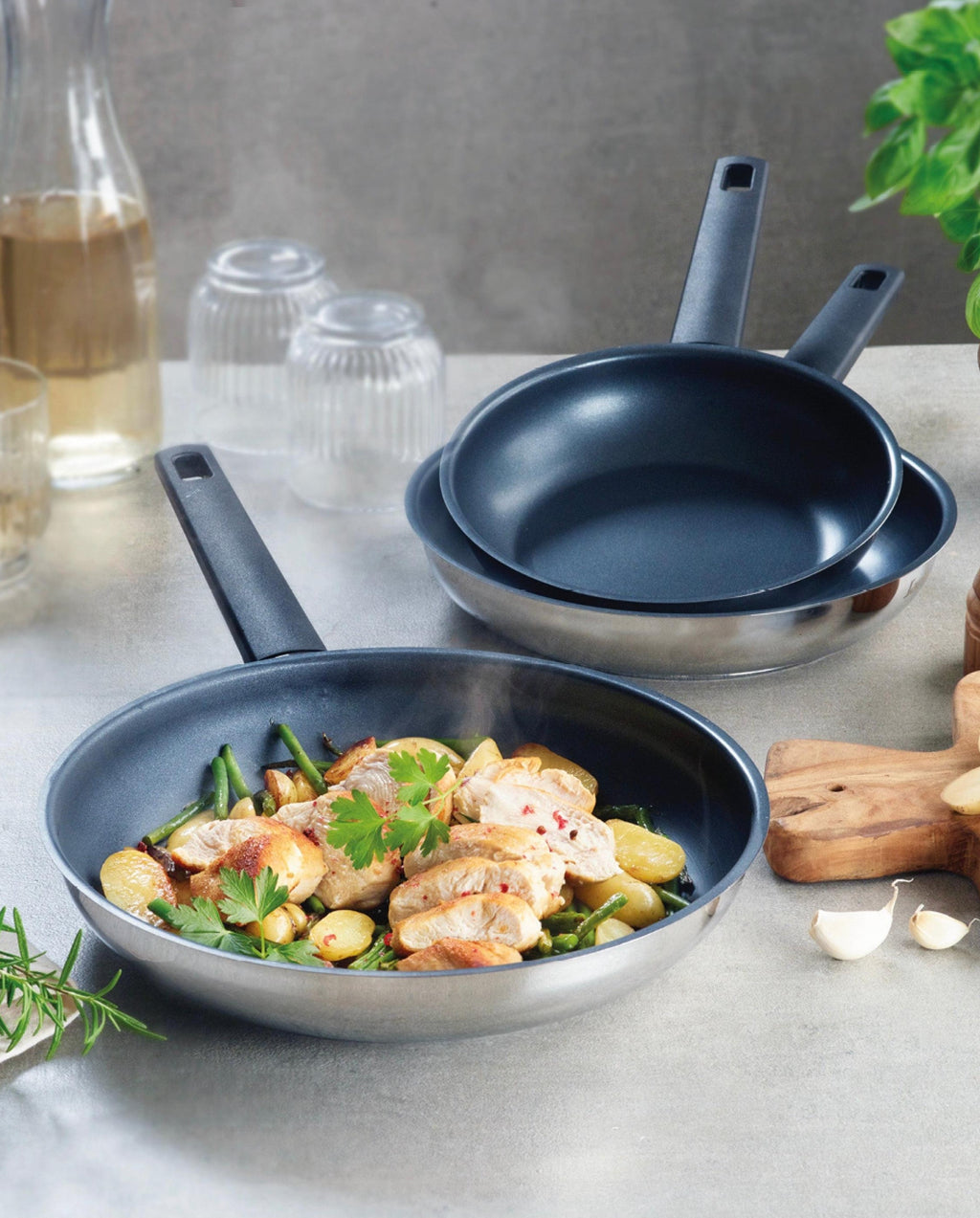 Non-Stick Frying Pan - Silver