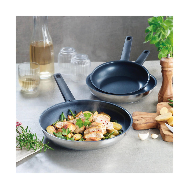 Poêle Anti-Adhésive - Argenté