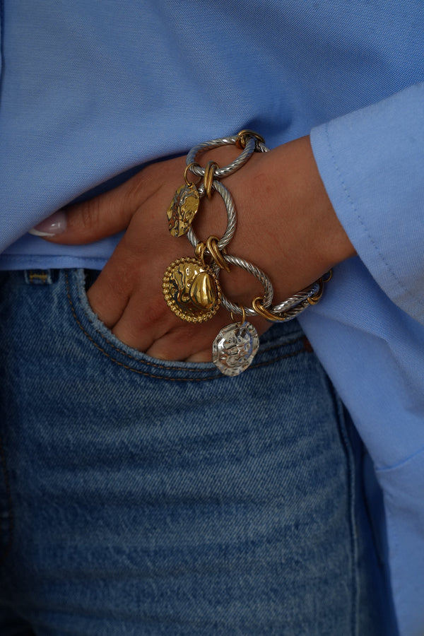 Stalen Armband - Kay Bicolor